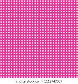 Seamless small pink squares background, vector squares pattern 