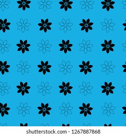 Seamless Small uniform flower pattern design for textile and fabric etc