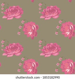 seamless small vector flower design pattern background