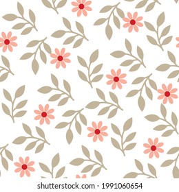 seamless small vector with lives design pattern on white background