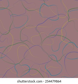 Seamless smooth pattern. Vector background of abstract oval shapes for your design and print.  