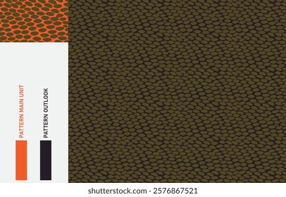 Seamless snake skin cloth pattern collection vector illustration