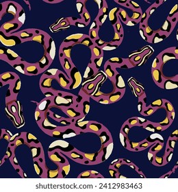 seamless snakeskin pattern background print wild animal pattern continuous pattern