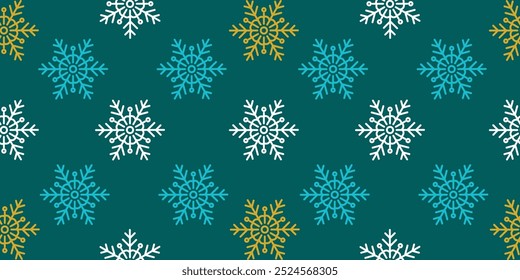 Seamless Snow Icon Background pattern Design. 