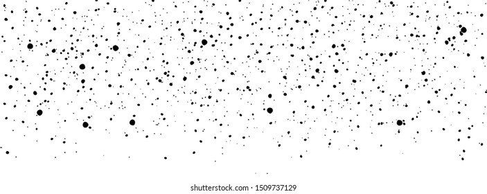 Seamless snowfall overlay. Falling snow banner for Christmas and winter holidays decorations
