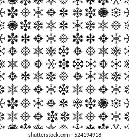 Seamless Snowflake Background