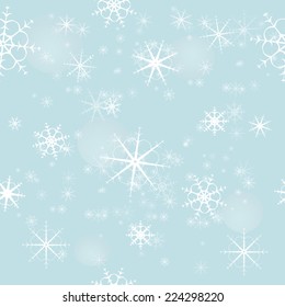 seamless snowflake Christmas  background