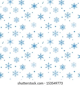 Seamless snowflake pattern