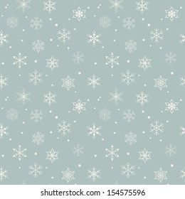 Seamless Snowflake Pattern 