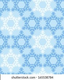 Seamless snowflake pattern