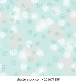 Seamless Snowflake Pattern