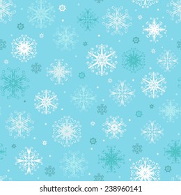Seamless Snowflake Pattern