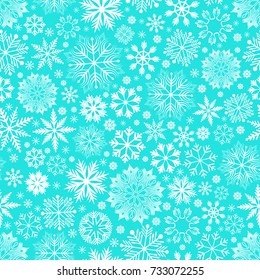 Seamless snowflake pattern