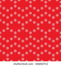 Seamless snowflake Pattern. Abstract Vector Background. Garlands of snowflakes. Seamless Christmas Pattern. New year red background. Geometric Pattern. Zigzag Pattern. Vector Regular Texture.