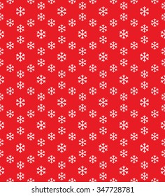 Seamless snowflake Pattern. Abstract Vector Background. Garlands of snowflakes. Seamless Christmas Pattern. New year red background. Geometric Pattern. Zigzag Pattern. Vector Regular Texture.