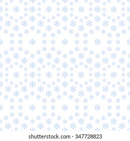Seamless snowflake Pattern. Abstract Vector Background. Garlands of snowflakes in blue. Seamless Christmas Pattern. New year background. Geometric Pattern. Zigzag Pattern. Vector Regular Texture