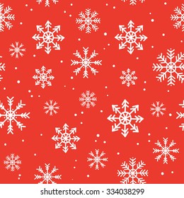  Seamless snowflake pattern background