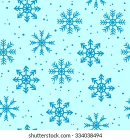 Seamless snowflake pattern background