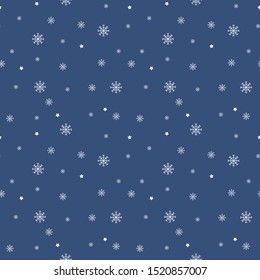 Seamless snowflake pattern. Background snowflake for textiles, fabrics, cotton fabric, covers, wallpaper, print, gift wrapping, postcard, scrapbooking.