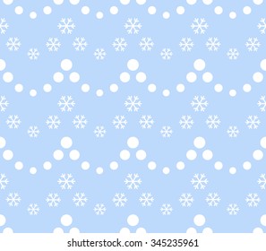 Seamless snowflake Pattern. Seamless beads pattern. Abstract Vector Background. Garlands and snowflakes. Seamless Christmas Pattern. New year background. Geometric Pattern. Vector Regular Texture.