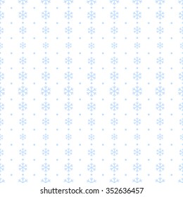 Seamless snowflake pattern. Seamless beads pattern. Abstract Vector Background. Garlands and snowflakes in blue. Christmas Pattern. New year background. Geometric Pattern. Vector Regular Texture