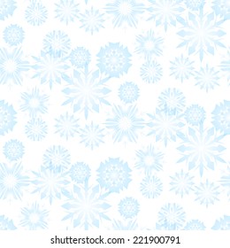 Seamless snowflake pattern for christmas