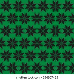 Seamless snowflake pattern; Christmas ornament