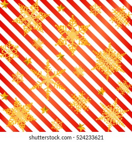 Seamless snowflake pattern. Snowflakes. Winter Holidays Decoration. Vector set. background. Holiday greeting background with snowflake. Striped background