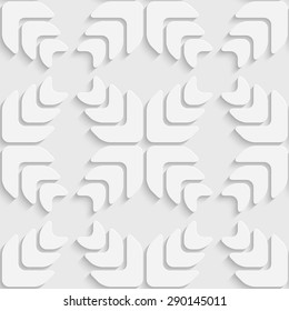 Seamless Snowflake Pattern. Vector Soft Background. Regular White Texture