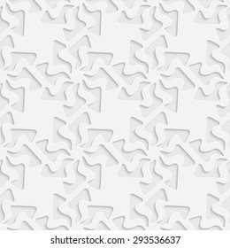 Seamless Snowflake Pattern. Vector Soft Background. Regular White Texture