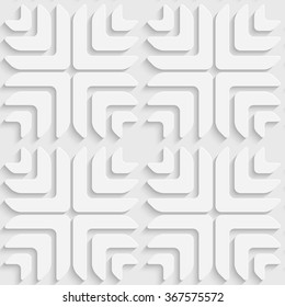 Seamless Snowflake Pattern. Vector Soft Background. Regular White Texture