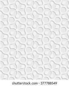 Seamless Snowflake Pattern. Vector Soft Background. Regular White Texture