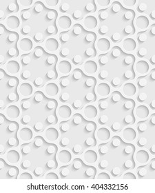 Seamless Snowflake Pattern. Vector Soft Background. Regular White Texture