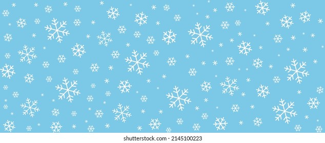 Nahtlos von Schneeflocken und Stern, Vektorgrafik-Hintergrund