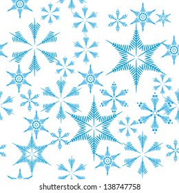 seamless with snowflakes