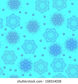 seamless with snowflakes