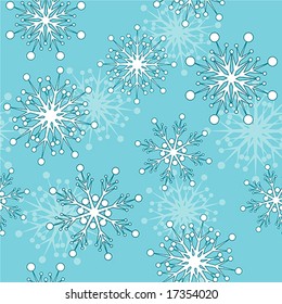 Seamless with snowflakes