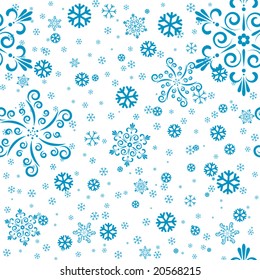 seamless snowflakes background