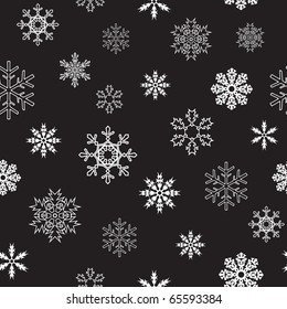 SEAMLESS Snowflakes Background