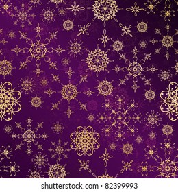 Seamless snowflakes background