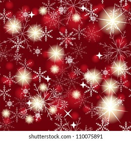 seamless snowflakes background.  Vector illustration