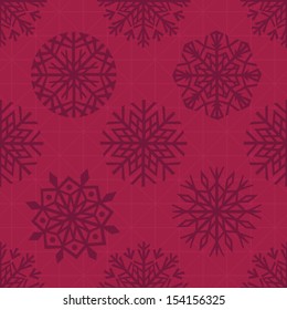 Seamless snowflakes background for winter and christmas theme. 