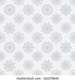 Seamless snowflakes background for winter and christmas theme. 