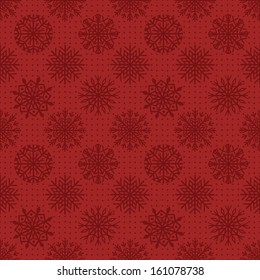 Seamless snowflakes background for winter and christmas theme. 