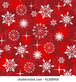 Seamless snowflakes background for winter and christmas theme