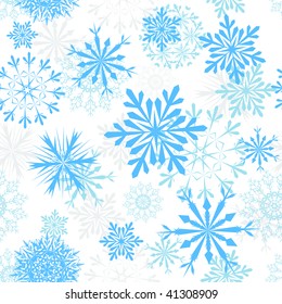 Seamless snowflakes background for winter and christmas theme