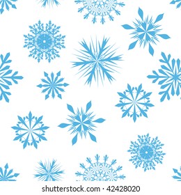 Seamless snowflakes background for winter and christmas theme