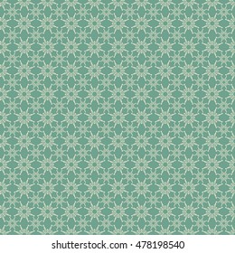 Seamless snowflakes background for winter and christmas theme. Vector illustration.