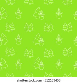 Seamless snowflakes background for winter and christmas theme. Vector illustration.