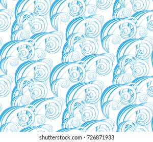 Seamless  of snowflakes and  frost  pattern